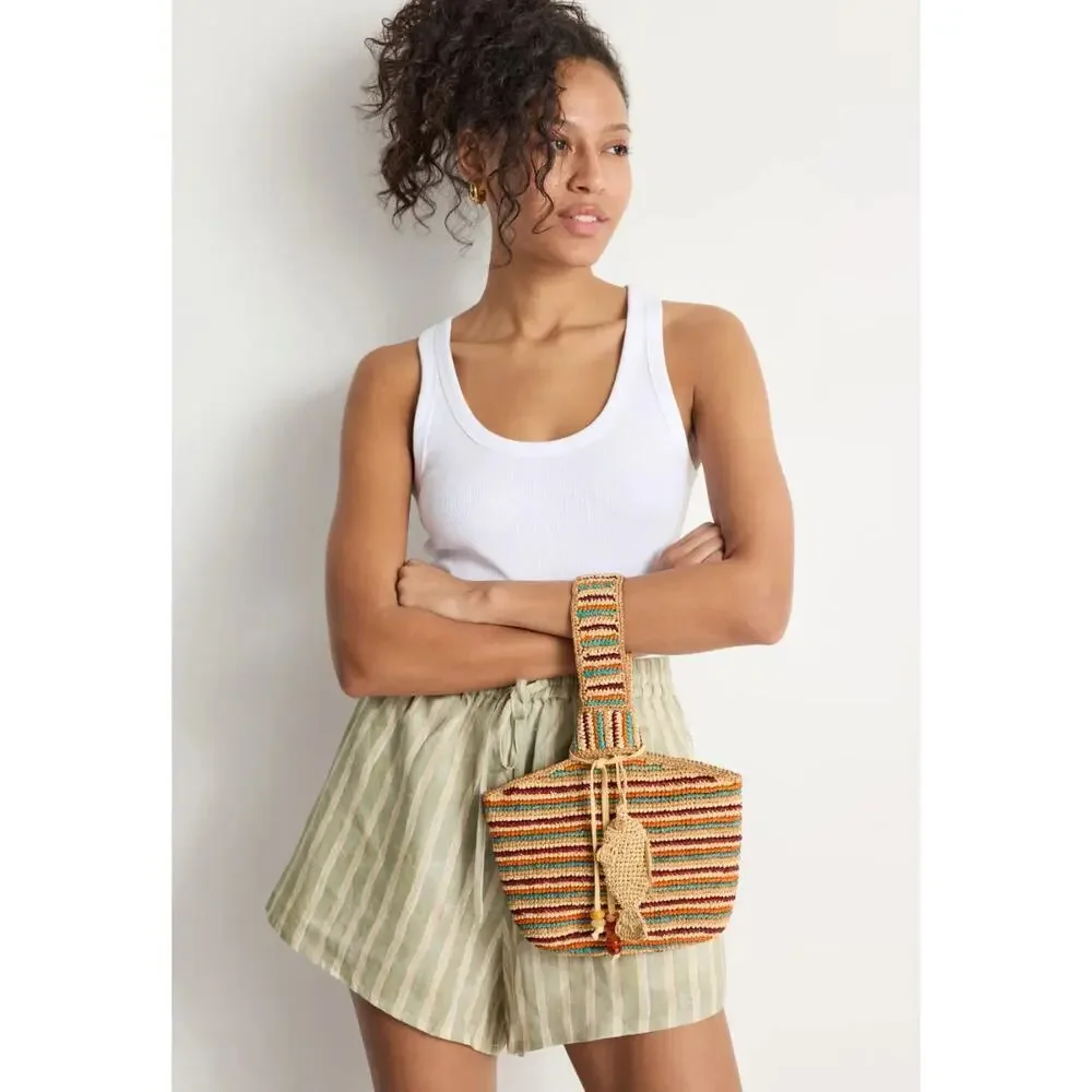 Soleil Soleil Raffia Knot Bag